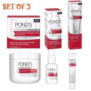 Ponds Anti-Age Face Sculpting Night Cream Rejuvenates Wrinkles Reducer Bundle 🌺